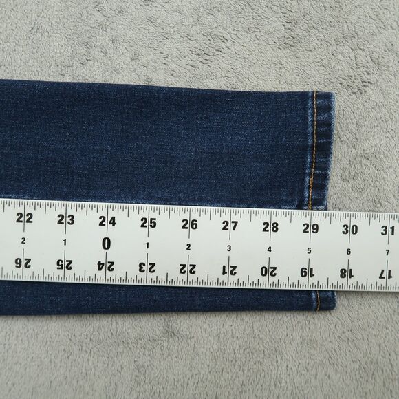 Calvin Klein Jeans Women's Size 2 Blue Mid-Rise Skinny Denim 30" Inseam Stretch - Picture 4 of 16